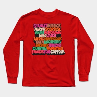 Legendary Movie Directors - Blockletter Typo Style Series Long Sleeve T-Shirt